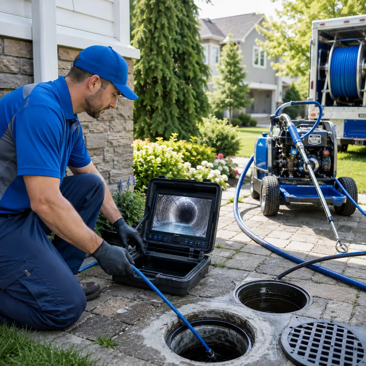 Outdoor drain cleaning professionals serving Cement, OK