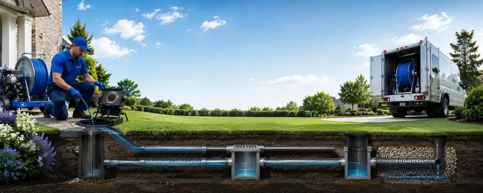 Outdoor drain cleaning information for Cement, OK